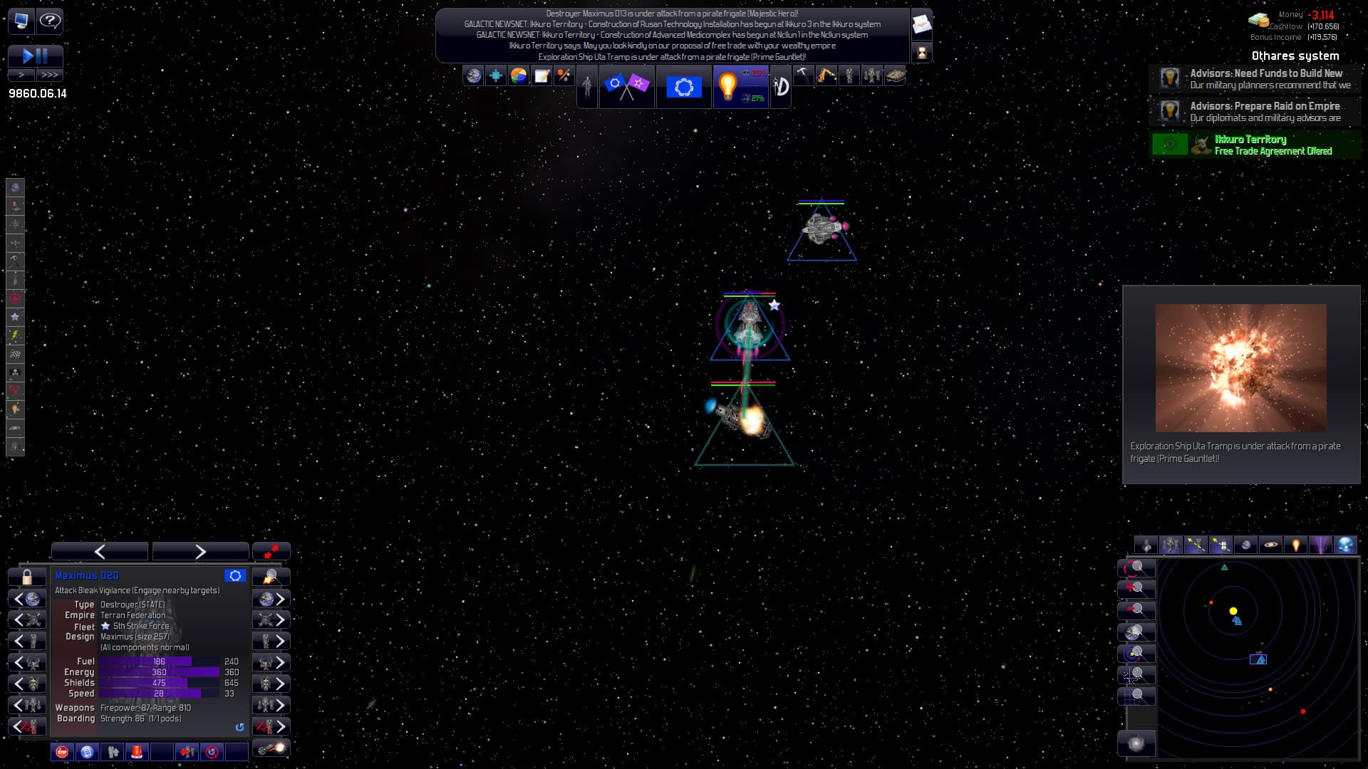 اسکرین‌شات بازی Distant Worlds: Universe – تصویر 6