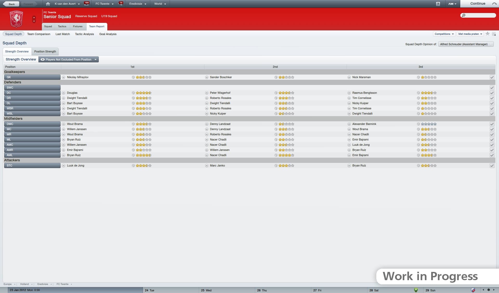اسکرین‌شات بازی Football Manager 2012 – تصویر 4