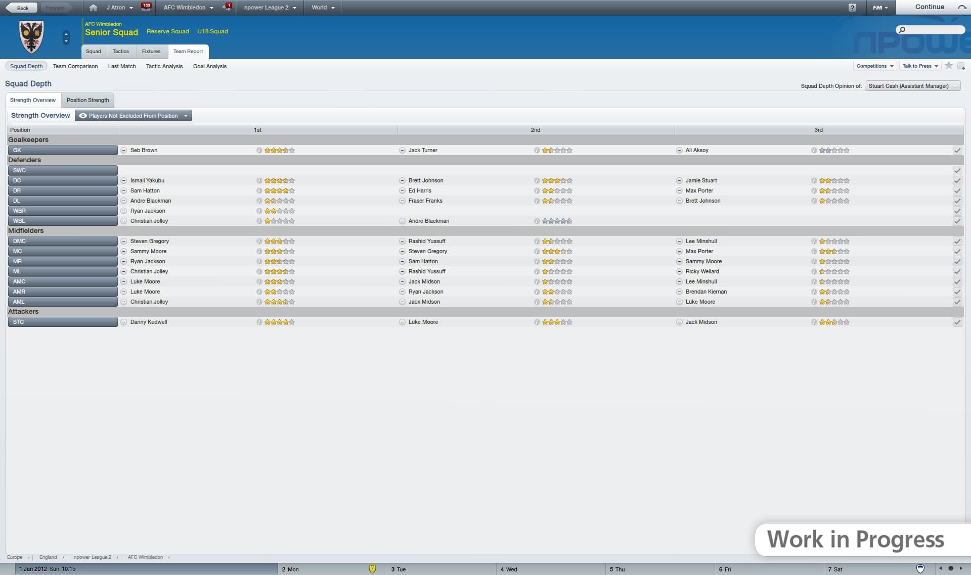 اسکرین‌شات بازی Football Manager 2012 – تصویر 6