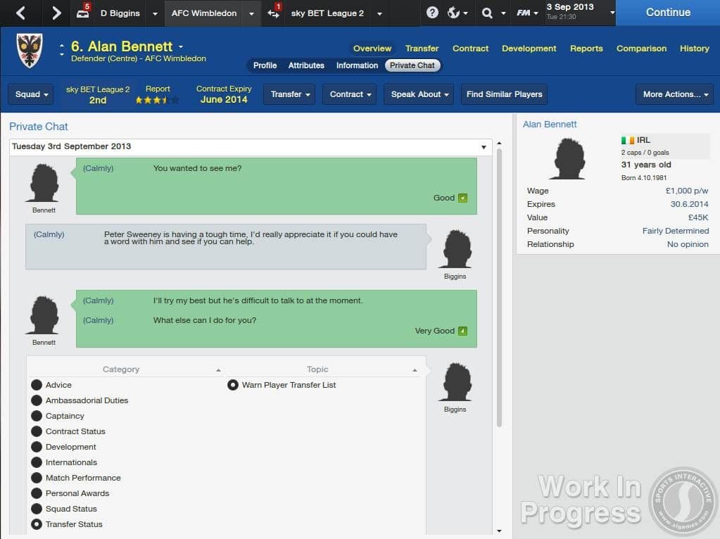 اسکرین‌شات بازی Football Manager 2014 – تصویر 1