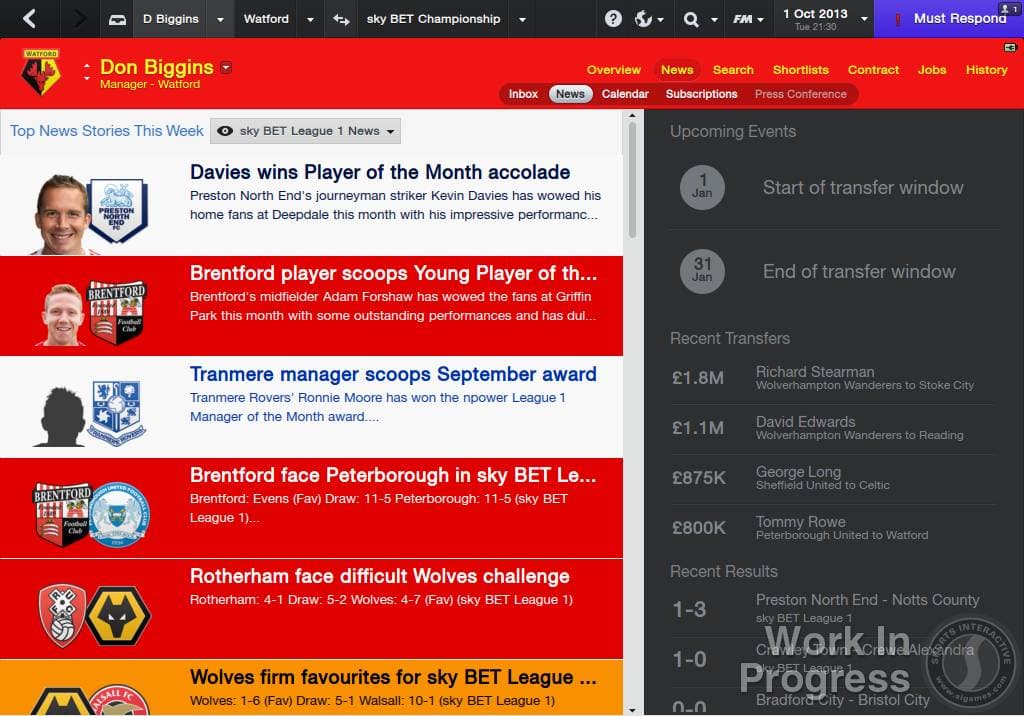 اسکرین‌شات بازی Football Manager 2014 – تصویر 5