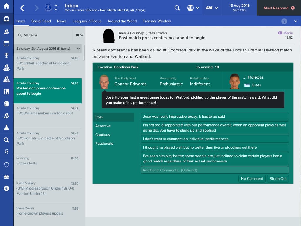 اسکرین‌شات بازی Football Manager 2017 – تصویر 4