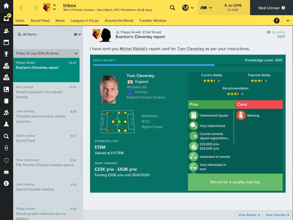 اسکرین‌شات بازی Football Manager 2017 – تصویر 5