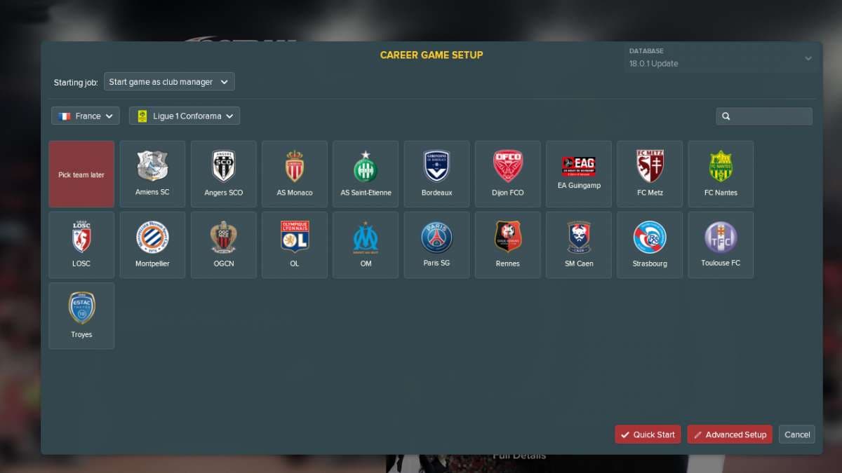 اسکرین‌شات بازی Football Manager 2018 – تصویر 1