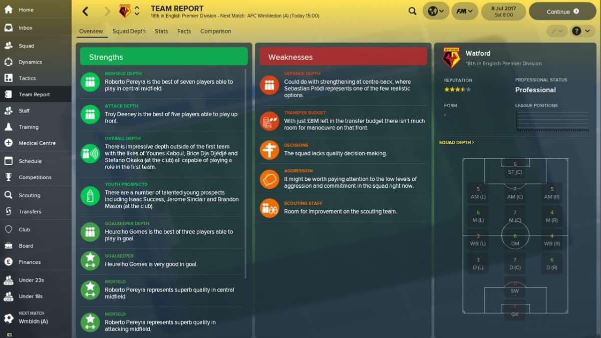 اسکرین‌شات بازی Football Manager 2018 – تصویر 4