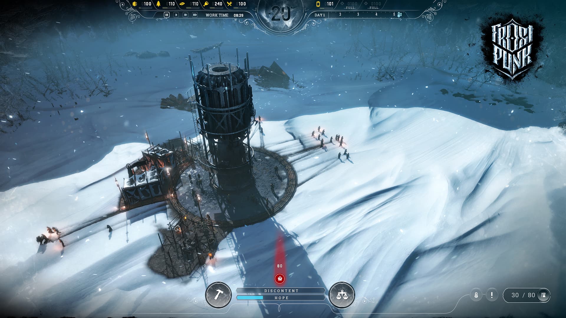 اسکرین‌شات بازی Frostpunk – تصویر 1