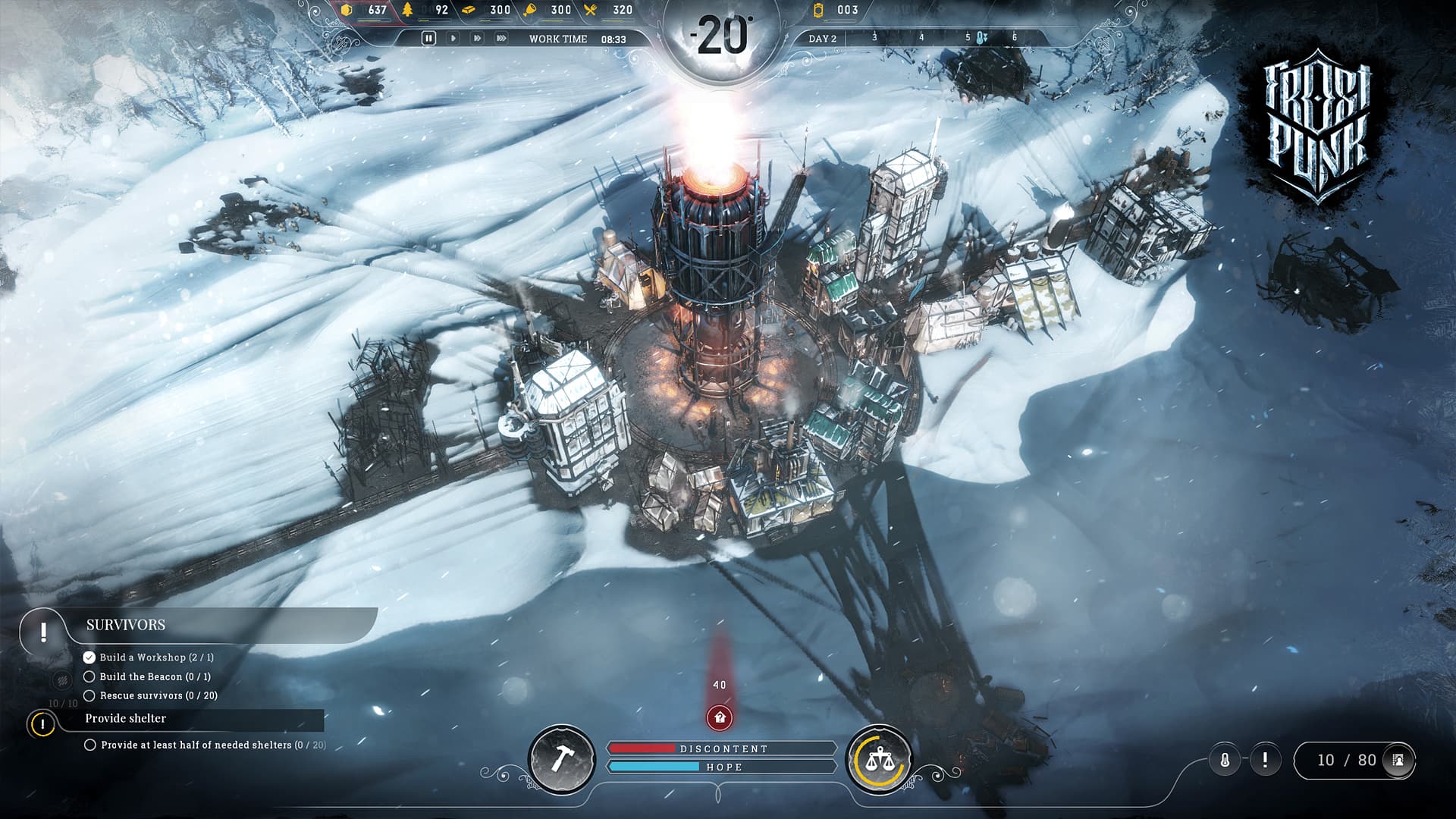 اسکرین‌شات بازی Frostpunk – تصویر 3