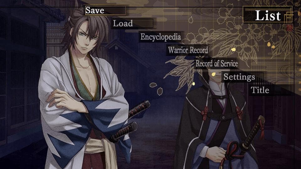 اسکرین‌شات بازی Hakuoki: Kyoto Winds – تصویر 1