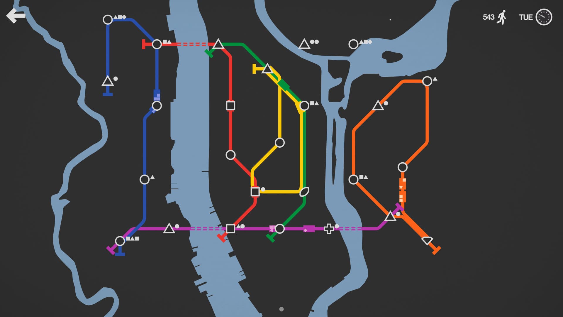 اسکرین‌شات بازی Mini Metro – تصویر 4
