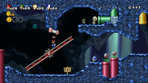 اسکرین‌شات بازی New Super Mario Bros. Wii – تصویر 4