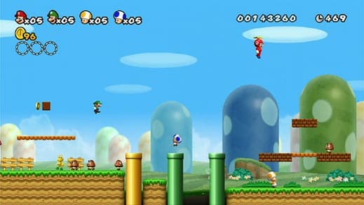 اسکرین‌شات بازی New Super Mario Bros. Wii – تصویر 6