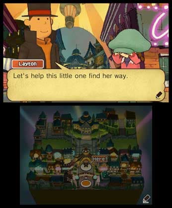 اسکرین‌شات بازی Professor Layton and the Miracle Mask – تصویر 4