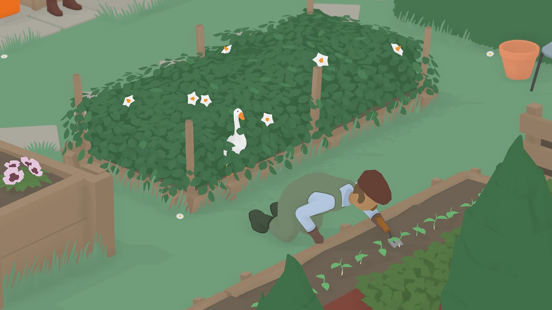 اسکرین‌شات بازی Untitled Goose Game – تصویر 4