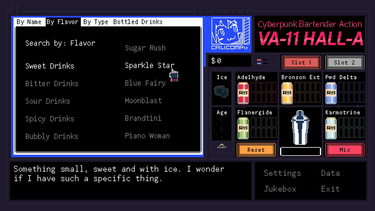 اسکرین‌شات بازی VA-11 Hall-A: Cyberpunk Bartender Action – تصویر 4