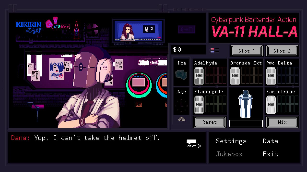 اسکرین‌شات بازی VA-11 Hall-A: Cyberpunk Bartender Action – تصویر 5