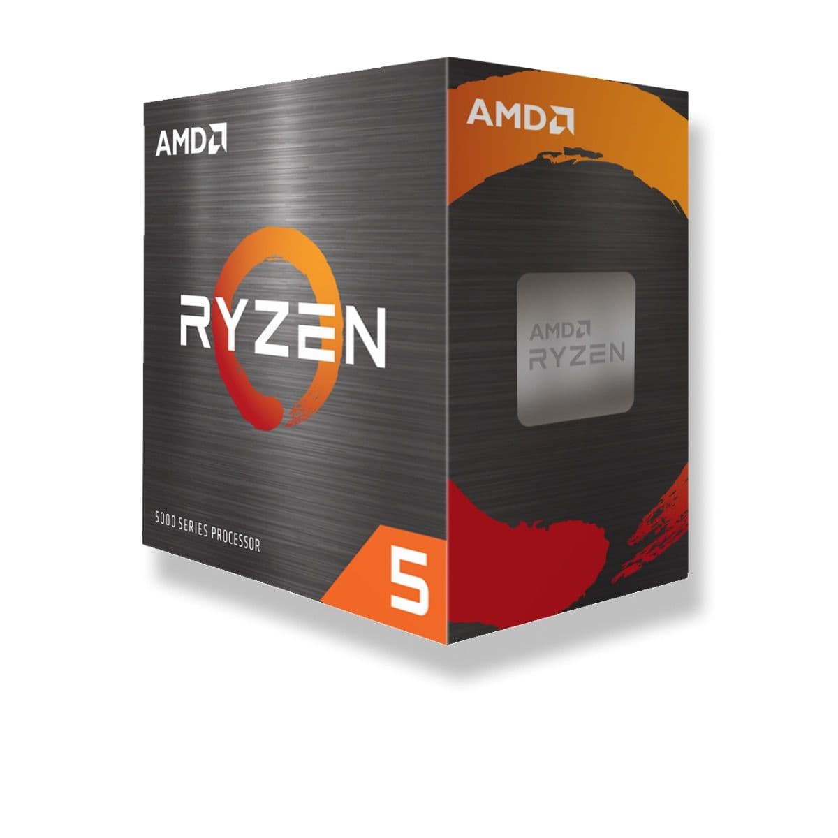 جعبهٔ رسمی پردازنده‌های Ryzen 5 سری ۵۰۰۰ (تصویر سری، نه عکس اختصاصی این مدل)