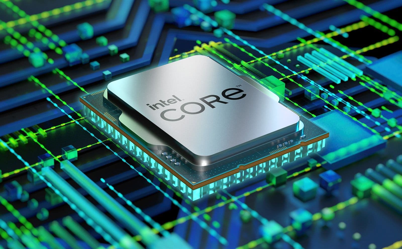 تصویر رسمی Intel از پردازنده‌های دسکتاپ Core نسل ۱۲ (تصویر سری، نه عکس اختصاصی Core i5-12400F)